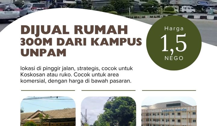 Strategis 300m dari kampus, cocok untuk koskosan, di pamulang