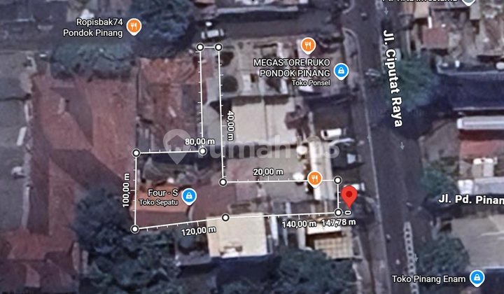 Lokasi Strategis, 525 M2 Ngantong, 2 Akses Pintu, Pondok Pinang Lokasi Strategis, 525 M2 Ngantong, 2 Akses Pintu, Pondok Pinang