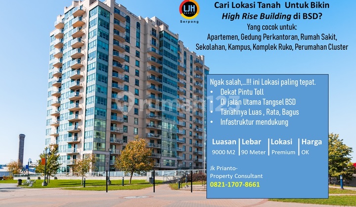 Strategic Land, Premium, 400 meters from the toll gate in Ciater, BSD