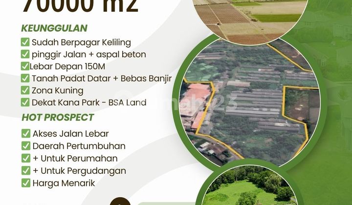 Flat, Dense Land Ready to Build, in Legok, Near BSD