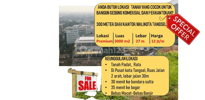 ANDA MEMBUTUHKAN  LOKASI  YANG COCOK UNTUK BANGUNAN KOMERSIAL /PERKANTORAN 1