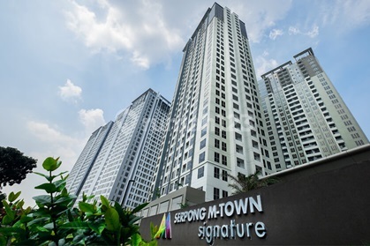 Hitung Tanah 960 M2, Samping di Mtown Apartemnt, Summarecontung