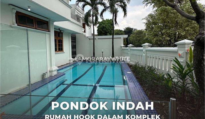 Rumah Hook Dalam Perumahan Yang Tenang di Pondok Indah 1