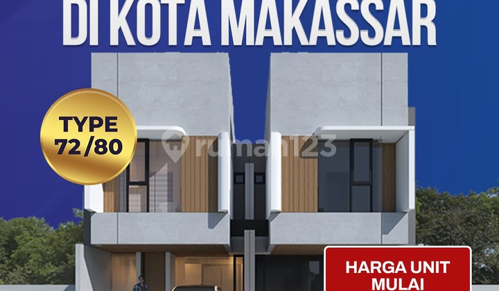 New 2-Story House Ready to Occupy in Telkomas, Tamalanrea, Makassar