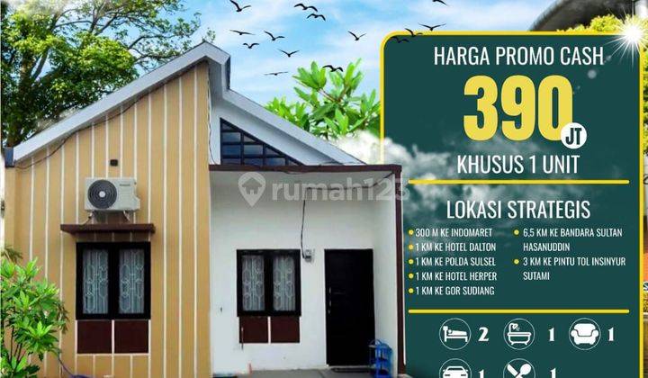 Rumah Cantik Siap Huni Lokasi Strategis Sudiang Makassar  1