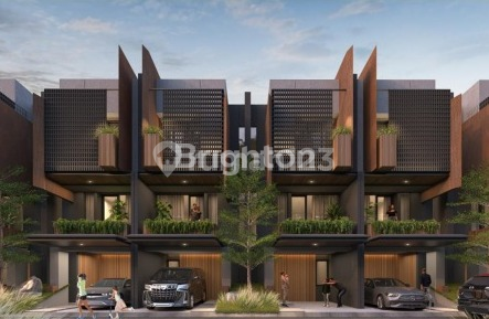 Rumah 3 Lantai Dengan Fasad Arsitektur Modern Kontemporer 1