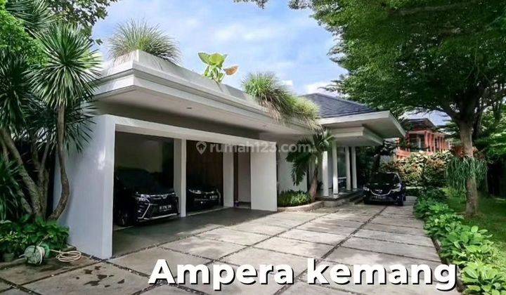 Rumah dijual Mewah Modern Tropical Siap Huni di Ampera Kemang Jakarta Selatan 1