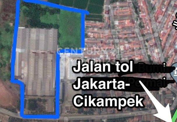 DIJUAL PABRIK 3 HEKTAR DI KARAWANG TIMUR DEKAT PINTU TOL MBZ 2