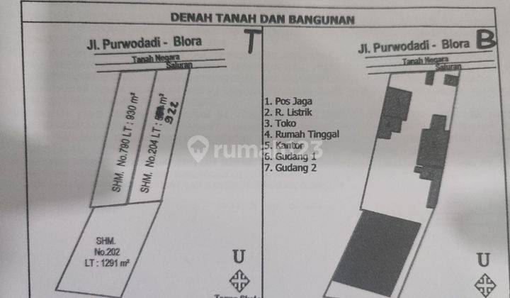 TANAH BISA Untuk Industri PURWODADI KOTA, udah Rata Jalan Di bawah pasaran 2