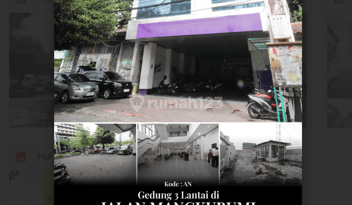 Disewakan Gedung 3 Lantai Cocok Untuk Kantor/Bank Lokasi Dekat Tugu Yogyakarta  1