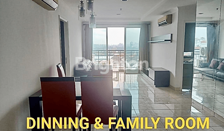 DISEWAKAN FRENCH WALK APARTMENT 3 KAMAR FULL FURNISHED TOWER PARIS GARDEN KELAPA GADING JAKARTA UTARA 1