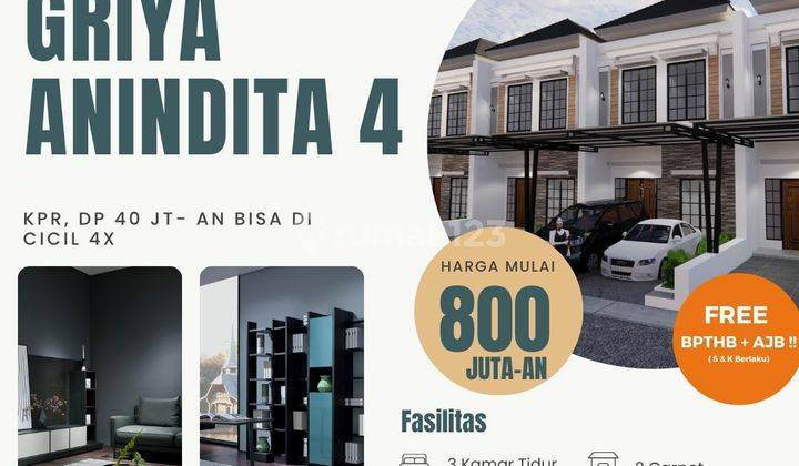 Cluster Mewah 2 Lantai Griya Anindita 4,Free Canopy Dan Ac,Dekat Toll Jatiwarna 2
