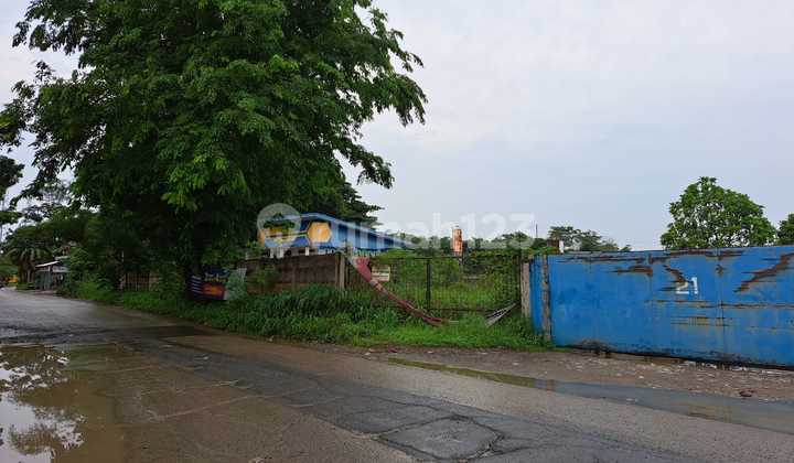 Tanah 922 Meter Pinggir Jalan Cocok untuk Gudang Pabrik Dekat BSD di Cisauk Legok Tangerang