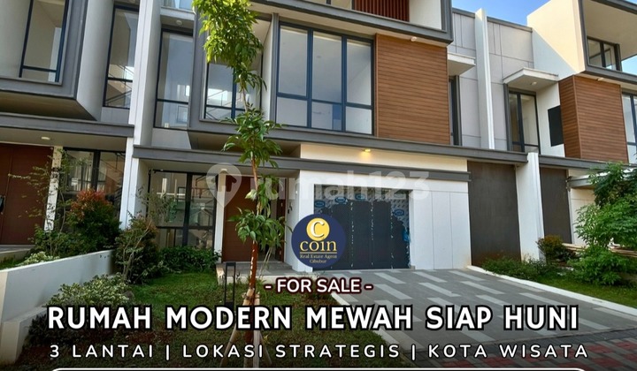Rumah Baru Mewah Modern 3 Lantai Kota Wisata Cibubur