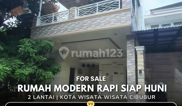 Rumah 2 Lantai SHM Bebas Banjir, Kota Wisata Cibubur