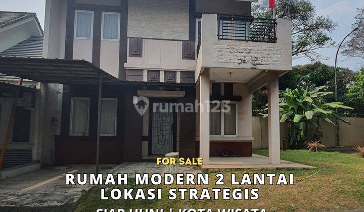 Rumah Dengan Tipe Modern 2 Lantai Lokasi Strategis Kota Wisata 1