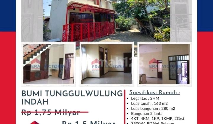 Rumah Bagus 4 Kamar di Tunggulwulung Lowokwaru Kota Malang Dekat Universitas Brawijaya 2