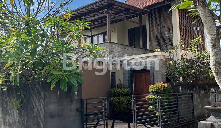 Modern 2-storey house with rice field view, North Denpasar 1