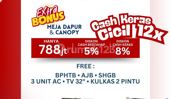 Rumah 2lt Grand Tiban Palapa di Tiban Center