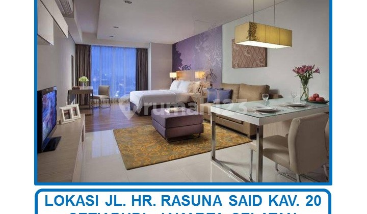 Citadines Condotel H Tower Tipe Studio Full Furnished di Setiabudi, Jakarta Selatan.