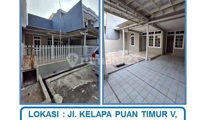 Special Price for a 1 1/4-Story House on Jl. Kelapa Puan Timur V, Pegangsaan Dua, Kelapa Gading, North Jakarta.