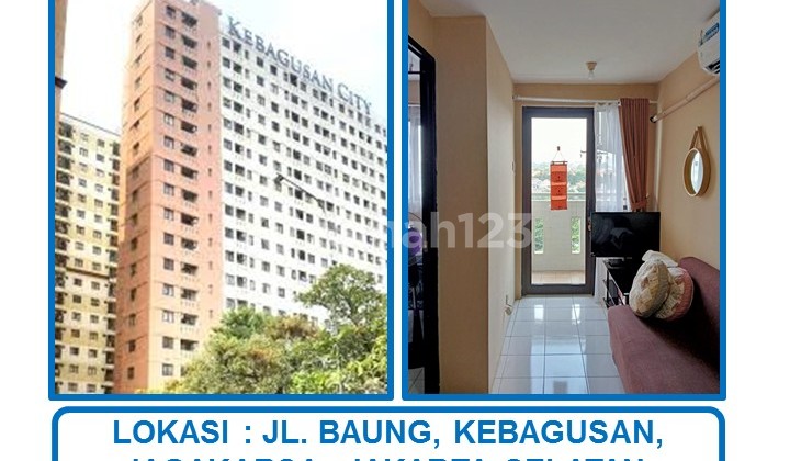 1 Unit Apartemen Kebagusan City Tipe 1 Bedroom, Jl. Baung, Kebagusan, Jagakarsa, Jakarta Selatan. 1