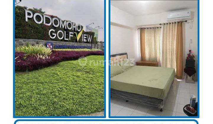 Jual Bu Cepat 1 Unit Apartemen Podomoro Golf View Full Furnished studio . 2