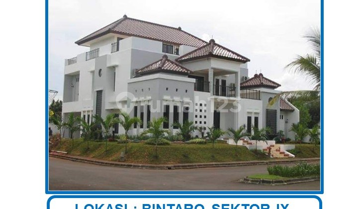 Harga Spesial. Rumah Hook 3 Lantai Semi Furnished di Graha Taman Bintaro Jaya Sektor 9, Pondok Aren, Tangerang Selatan.