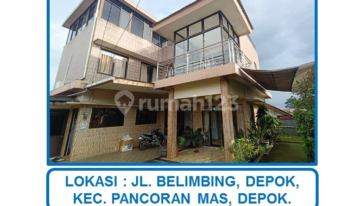 Harga Spesial Rumah 3 Lantai Full Furnished di Jl. Belimbing, Depok, Pancoran Mas, Kota Depok.