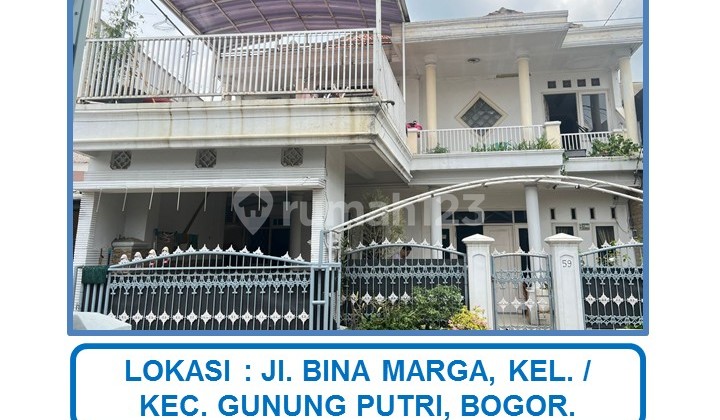 Harga Spesial Rumah Bagus 2 Lantai DI Jl. Bina Marga, Kel. / Kec. Gunung Putri, Bogor. Harga Spesial Rumah Bagus 2 Lantai DI Jl. Bina Marga, Kel. / Kec. Gunung Putri, Bogor.