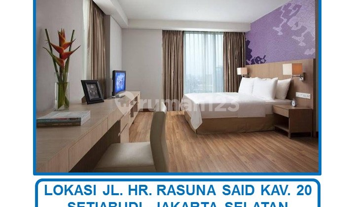 Citadines Condotel H Tower Tipe Studio Full Furnished di Setiabudi, Jakarta Selatan.