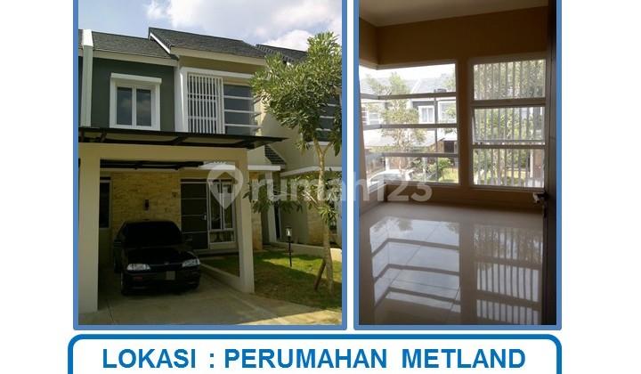 Jual Cepat Harga Spesial Rumah 2 Lantai di Perumahan Metland Transyogi, Cluster Ebony, Cileungsi, Bogor.