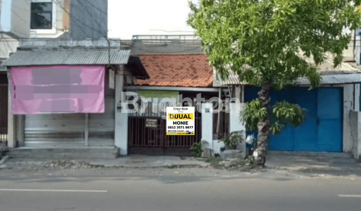 RUMAH DAN TOKO SEBELAHAN DI JALAN BRATAJAYA SURABAYA PINGGIR JALAN RAYA 1