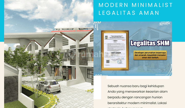 Rumah Modern Padaralang dekat Kantor Pemkab Bandung Barat 1