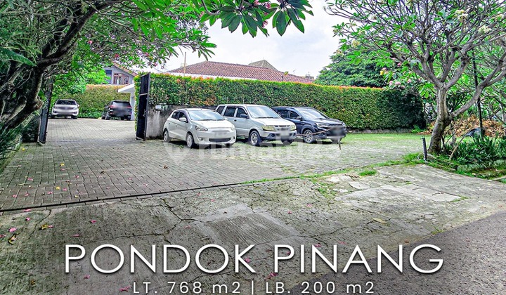 RUMAH EX KANTOR HITUNG TANAH DI PONDOK PINANG JAKARTA SELATAN