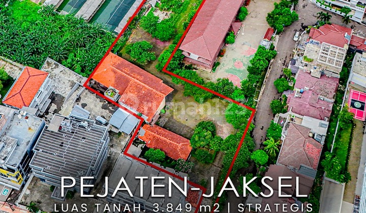 Tanah 3849 m2 dengan beberapa paviliun di pejaten jakarta selatan Tanah 3849 m2 dengan beberapa paviliun di pejaten jakarta selatan