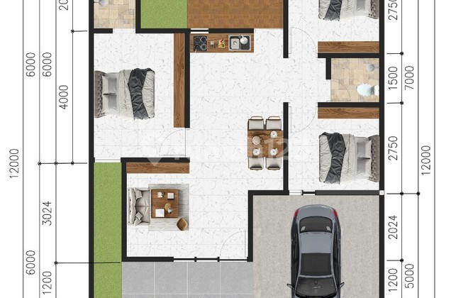 Jual Rumah Lampung Jl. Mawar Sukarame Dekat Kampus Uin Lampung 2