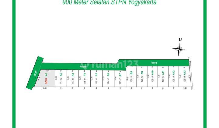 800 Meter Kampus STPN Yogyakarta, SHM Pekarangan 2