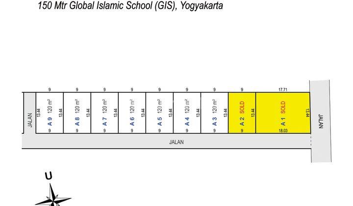 100 Meter Global Islamic School (GIS) 3, Kawasan Perumahan 2