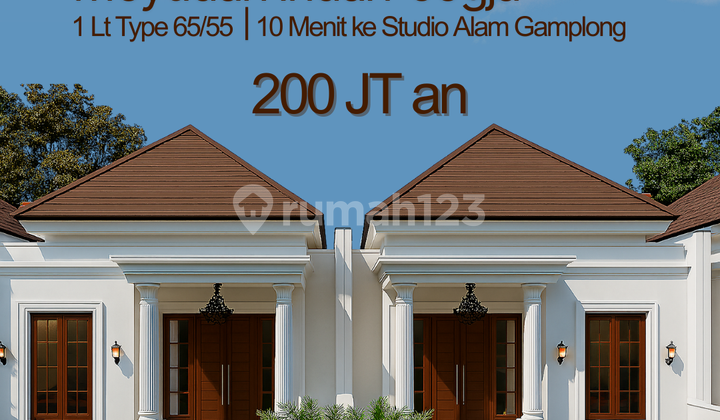 Affordable single-story house with elegant design, peaceful and comfortable atmosphere.