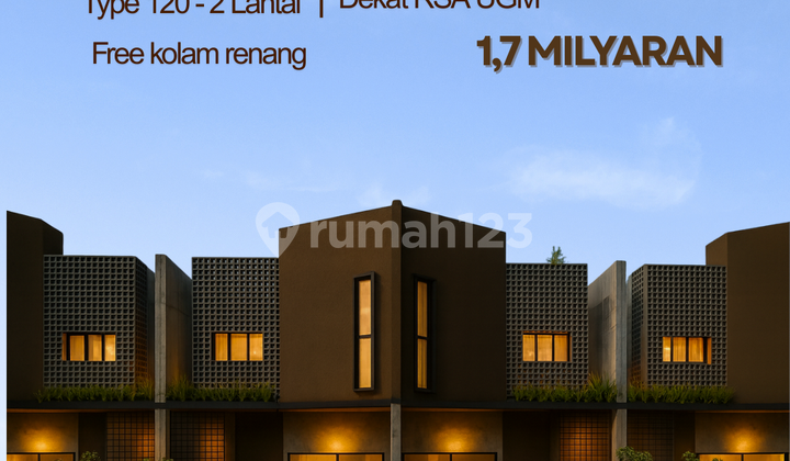 The most comfortable house with a rice field view near Jogja State University. 2