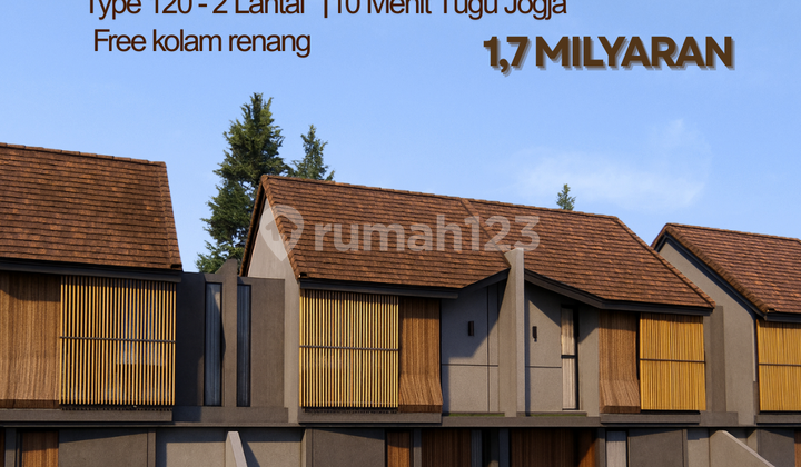 The most comfortable house with a rice field view near Jogja State University. 1