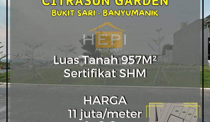 DIJUAL TANAH DI CITRASUN BUKITSARI SEMARANG 1