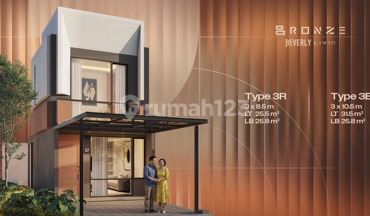 Rumah Cluster Beverly Livin Bronze Park Serpong Lokasi Strategis