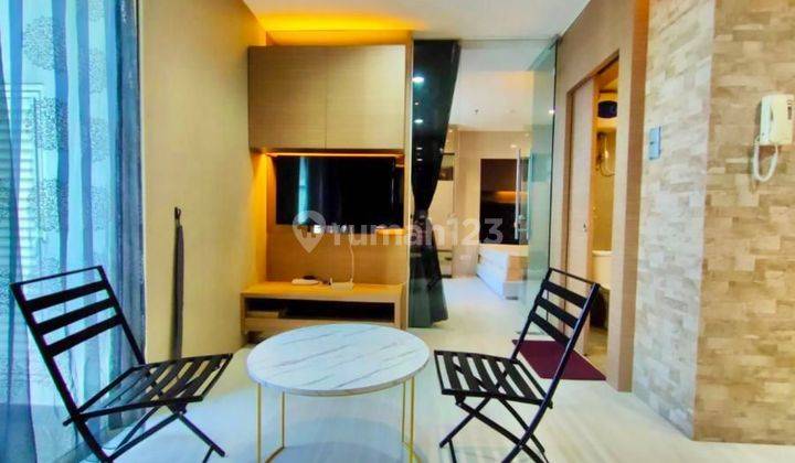 Apartemen Central Park Residences - 1BR (44 m²) Furnished Bagus, Tower B, High Floor, City View, 1,590m, Central Park, Jakarta Barat 1