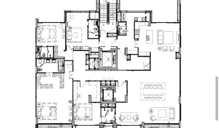 Dijual  Apartemen Le Parc at Thamrin Nine Townhome Simplex Dual keys  2