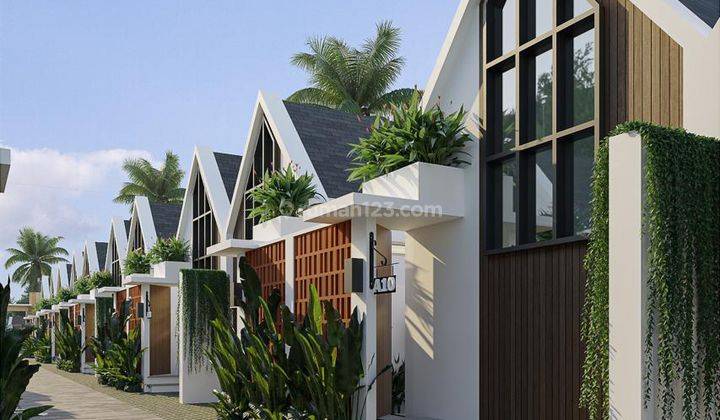 Leasehold villa with a Modern Tropical concept, located in a strategic location on Mount Salak near Seminyak. One Gate System, with the best building specifications for HS New Unfurnished Houses - Rental Rights in West Denpasar 1