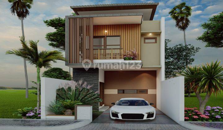 For sale modern minimalist 2-storey housing in Tonja, near Gatsu, North Denpasar New Unfurnished House SHM - Certificate of Ownership in Gatot Subroto 1