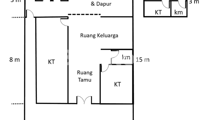 RUMAH DI KENTEN GARDENA 2 PALEMBANG DEKAT INDO GROSIR DAN SIMPANG JALAN BARU KENTEN - BANDARA SMB II 2