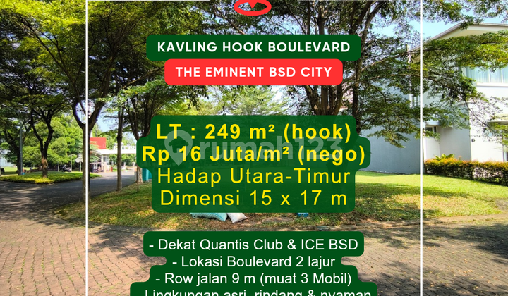 Kavling Hook 249m² Ingenia The Eminent Bsd